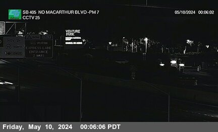 Timelapse image near I-405 : North of MacArthur, Santa Ana 0 minutes ago