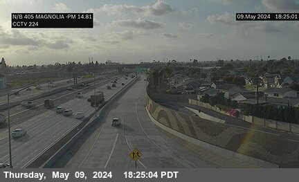 Timelapse image near I-405 : South of Magnolia, Fountain Valley 0 minutes ago