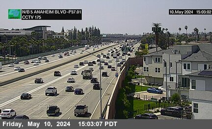 Timelapse image near I-5 : Anaheim Boulevard, Anaheim 0 minutes ago
