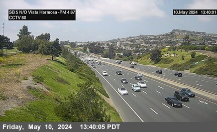 Timelapse image near I-5 : North of Vista Hermosa, San Clemente 0 minutes ago
