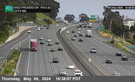Timelapse image near I-5 : Presidio Drive On, San Clemente 0 minutes ago
