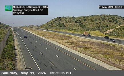 SR-241 : 1700 Meters North of Santiago 2 Canyon Road Overcross