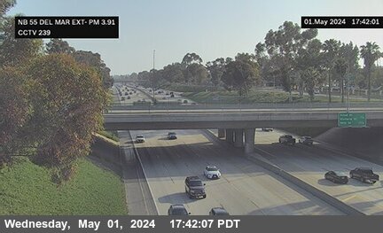 Timelapse image near SR-55 : Del Mar Avenue Exit, Costa Mesa 0 minutes ago