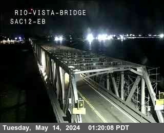 Timelapse image near Hwy 12 at Rio Vista Bridge East, Rio Vista 0 minutes ago