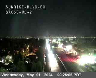 Timelapse image near Hwy 50 at Sunrise Blvd EO WB 2, Rancho Cordova 0 minutes ago