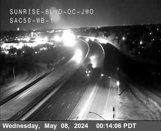 Timelapse image near Hwy 50 at Sunrise Blvd OC JWO WB 1, Rancho Cordova 0 minutes ago