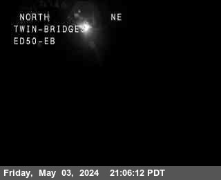 Hwy 50 at Twin Bridges 6161ft. elevation