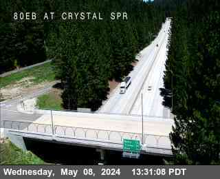 Hwy 80 at Crystal Springs 3868ft. elevation