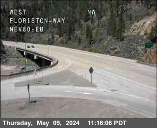 Hwy 80 at Floriston 5291ft. elevation