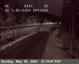 Timelapse image near Hwy 80 at Soda Springs EB, Soda Springs 0 minutes ago