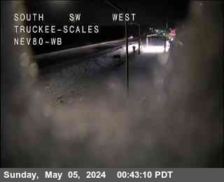 Timelapse image near Hwy 80 at Truckee Scales, Truckee 0 minutes ago