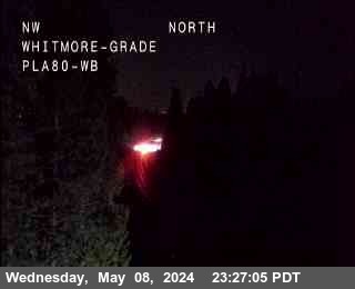 Hwy 80 at Whitmore Grade 5022ft. elevation