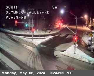 Hwy 89 at Olympic Valley 6122ft. elevation