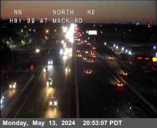 Timelapse image near Hwy 99 at Mack, Sacramento 0 minutes ago