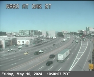 Timelapse image near TV114 -- I-880 : Oak Street, Oakland 0 minutes ago