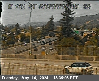 Timelapse image near TV145 -- US-101 : AT BICENTENNIAL WAY, Santa Rosa 0 minutes ago