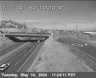 Timelapse image near TV173 -- US-101 : Kastania Road, Petaluma 0 minutes ago