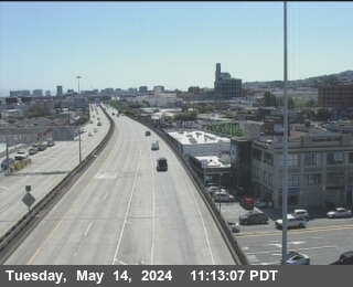 Timelapse image near TV303 -- US-101 : S101 at S Van Ness Av, San Francisco 0 minutes ago
