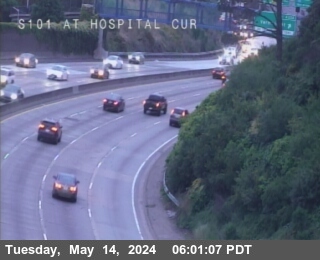 Timelapse image near TV311 -- US-101 : At Hospital Curve, San Francisco 0 minutes ago