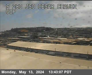 Timelapse image near TV326 -- I-280 : Just south of Cesar Chavez, San Francisco 0 minutes ago