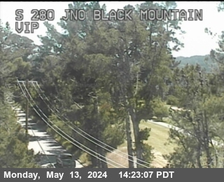 Timelapse image near TV447 -- I-280 :  NOF BLACK MOUNTAIN RD, Burlingame 0 minutes ago