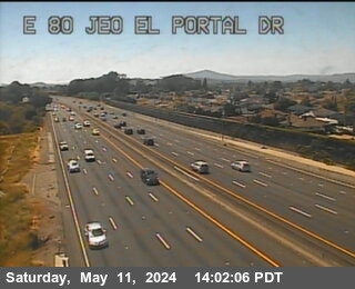 Timelapse image near TV510 -- I-80 : Just East Of El Portal Drive, El Sobrante 0 minutes ago
