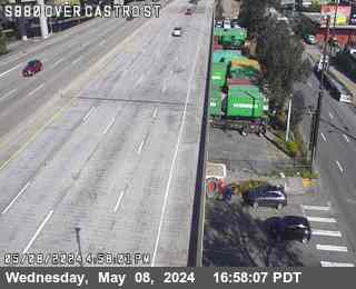 Timelapse image near TV724 -- I-880 : AT OVER CASTRO ST, Oakland 0 minutes ago