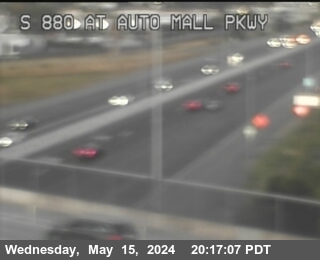 Timelapse image near TVA62 -- I-880 : S880 at Auto Mall Pkwy, Fremont 0 minutes ago