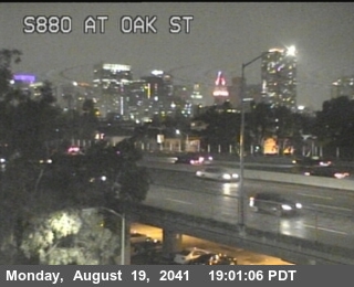 Timelapse image near TVA91 -- I-880 : Oak Street, Oakland 0 minutes ago