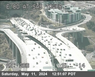 Timelapse image near TVD33 -- I-80 : Bay Bridge SAS Tower West, San Francisco 0 minutes ago