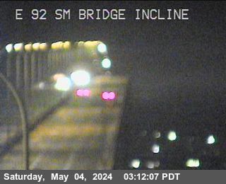 Traffic camera for TVE02 -- SR-92 : San Mateo Bridge Incline