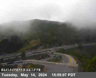 Timelapse image near TVE68 -- US-101 :  AT BOWERS VISTA  POINT EXIT, Sausalito 0 minutes ago