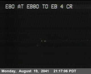 Timelapse image near TVH38 -- I-80 : E80 at EB80 to EB 4 CR, Rodeo 0 minutes ago