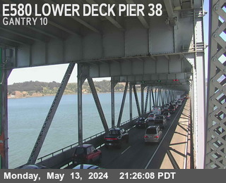 Timelapse image near TVR32 -- I-580 : Lower Deck Pier 38, San Quentin 0 minutes ago
