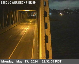 Timelapse image near TVR42 -- I-580 : Lower Deck Pier 59, Richmond 0 minutes ago
