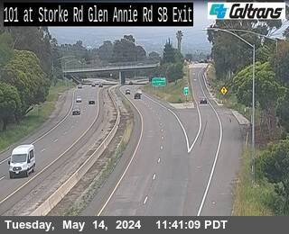 Timelapse image near US-101 : Glen Annie Road SB Exit, Goleta 0 minutes ago