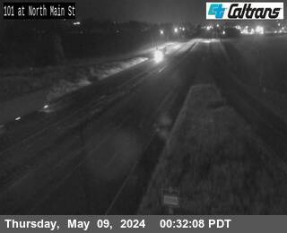 Timelapse image near US-101 : North Main St - Theater Dr, Templeton 0 minutes ago