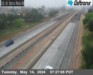 Timelapse image near US-101: Santa Rosa, Atascadero 0 minutes ago