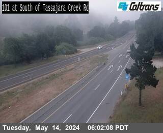 Timelapse image near US-101 : South of Tassajara Creek Road, Santa Margarita 0 minutes ago