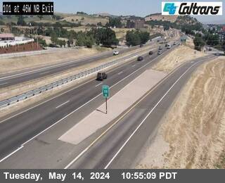 Timelapse image near US-101 : SR-46 West Offramp , Paso Robles 0 minutes ago