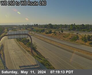 Timelapse image near FRE-180-WB 168 TO WB 180 RAMP, Fresno 0 minutes ago