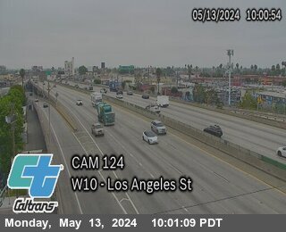 Timelapse image near I-10 : (124) Los Angeles St, Los Angeles 0 minutes ago