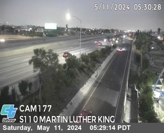 Timelapse image near I-110 : (177) Martin Luther King Blvd, Figueroa Street 0 minutes ago