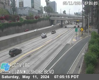 Timelapse image near I-110 : (186) Wilshire Blvd, Financial District 0 minutes ago