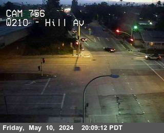 Timelapse image near I-210 : (756) Hill-Maple, Pasadena 0 minutes ago