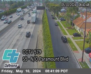 Timelapse image near I-5 : (579) North of Paramount Blvd, Downey 0 minutes ago
