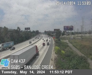 Timelapse image near I-605 : (437) San Jose Creek, Whittier 0 minutes ago