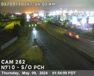 Traffic camera for I-710 : (262)  South of  PCH
