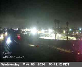 Timelapse image near SR-118 : (692) North I-5 Conn / Loc 3, San Fernando 0 minutes ago