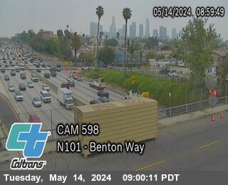 Timelapse image near US-101 : (598) Benton Way, Los Angeles 0 minutes ago